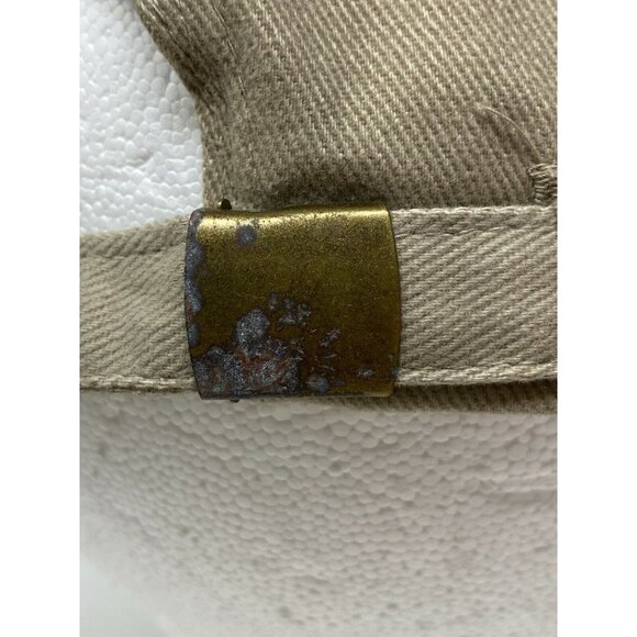 Superbowl NFL Patriots vs. Panthers Official Baseball Hat Cap Khaki Headmaster - Picture 4 of 7